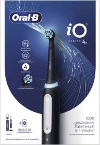 Oral-B iO Series 4 Elektrische Zahnbürste Matt Black+ Reiseetui 