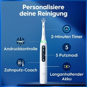 Oral-B iO Series 5 Elektrische Zahnbürste Quite White 
