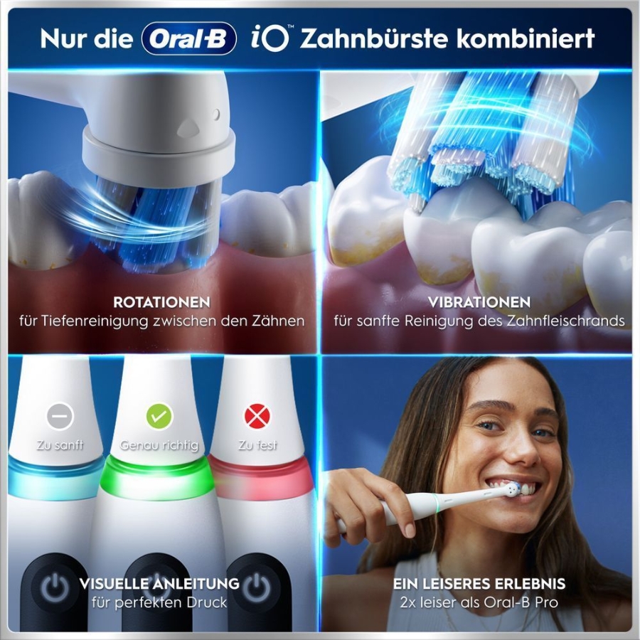 Oral-B iO Series 5 Elektrische Zahnbürste Quite White 