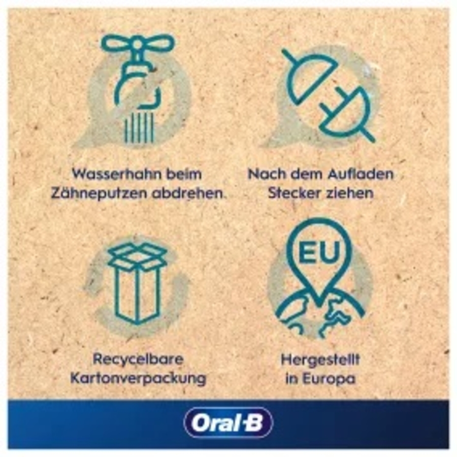 Oral-B Pro 3 3000 Elektrische Zahnbürste Schwarz  