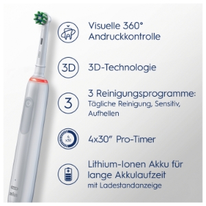 Oral-B Pro 3 3000 Elektrische Zahnbürste Weiß 