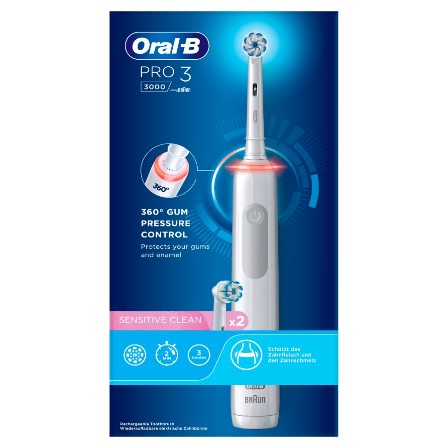 Oral-B Pro 3 3000 Elektrische Zahnbürste Weiß 