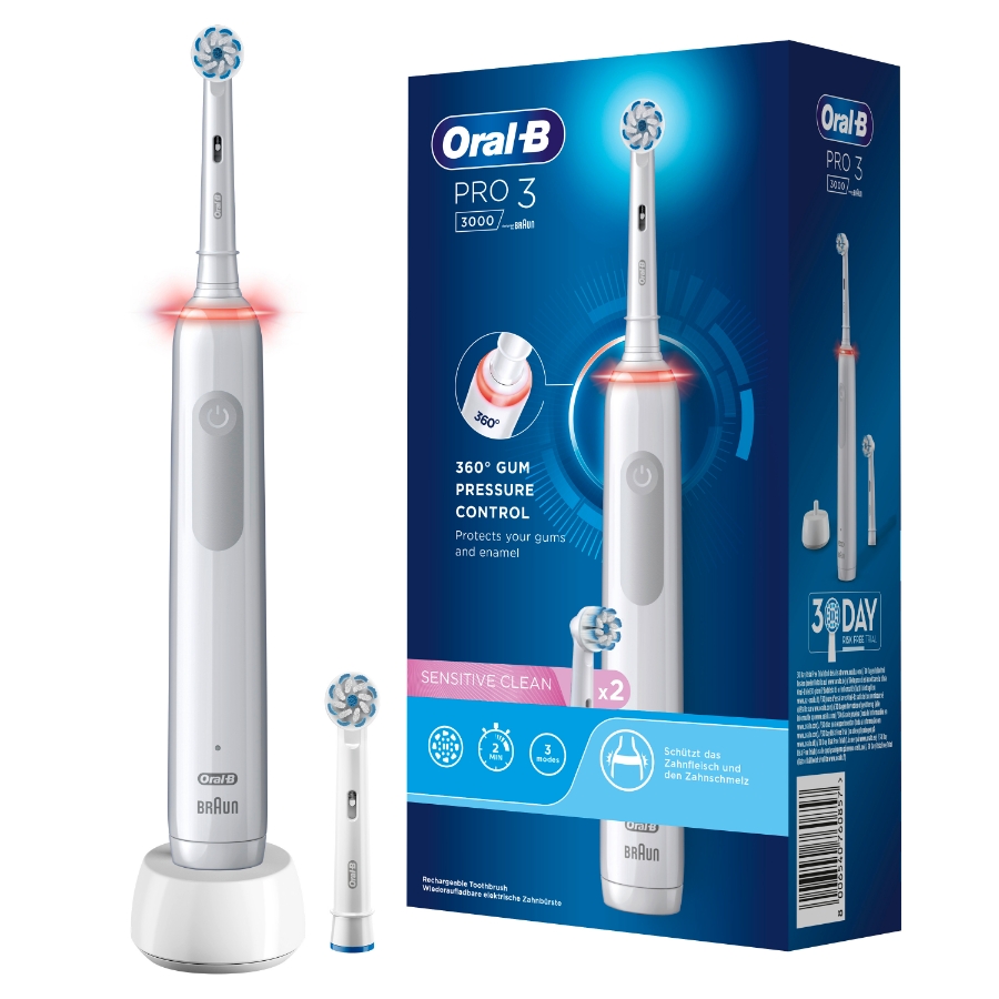 Oral-B Pro 3 3000 Elektrische Zahnbürste Weiß 