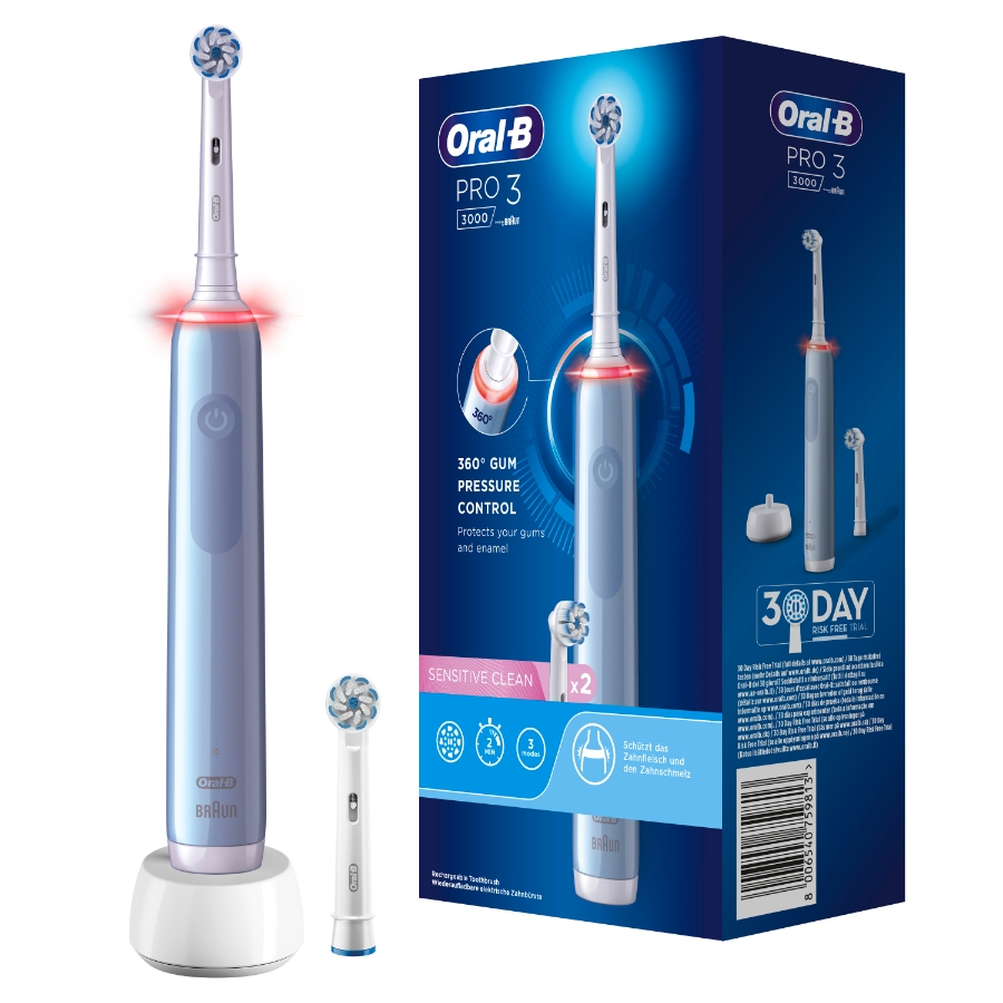 Oral-B Pro 3 3000 Elektrische Zahnbürste Blau 