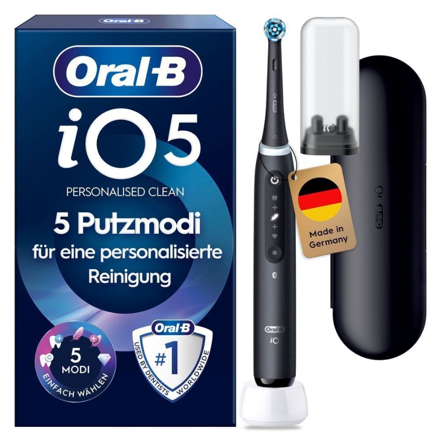 Oral-B iO Series 5 Elektrische Zahnbürste Matt Black 