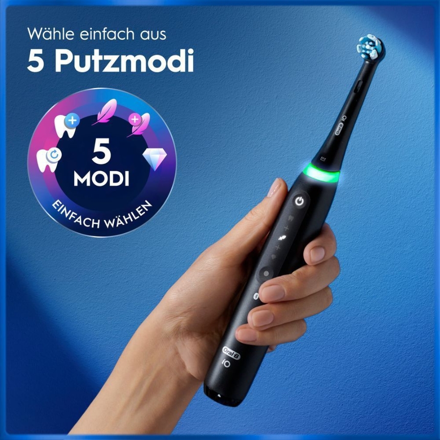 Oral-B iO Series 5 Elektrische Zahnbürste Matt Black 