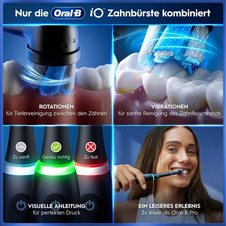 Oral-B iO Series 5 Elektrische Zahnbürste Matt Black 