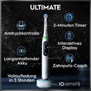 Oral-B iO Series 10 Elektrische Zahnbürste Stardust White 
