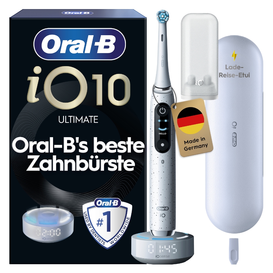 Oral-B iO Series 10 Elektrische Zahnbürste Stardust White 