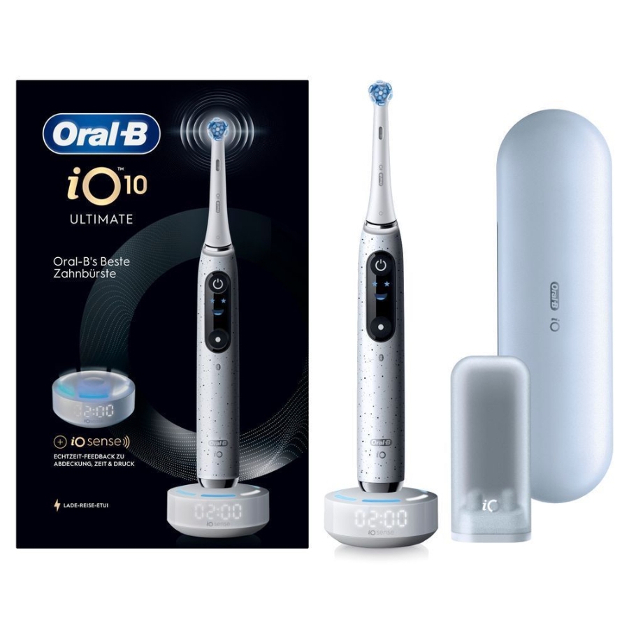 Oral-B iO Series 10 Elektrische Zahnbürste Stardust White 