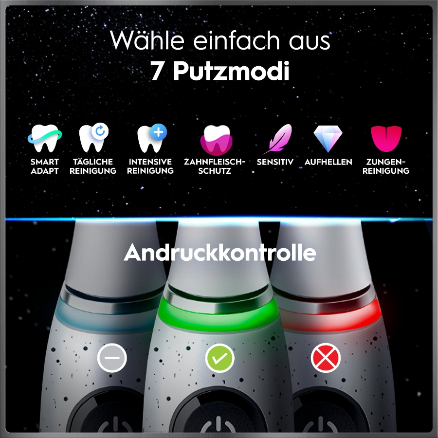 Oral-B iO Series 10 Elektrische Zahnbürste Stardust White 