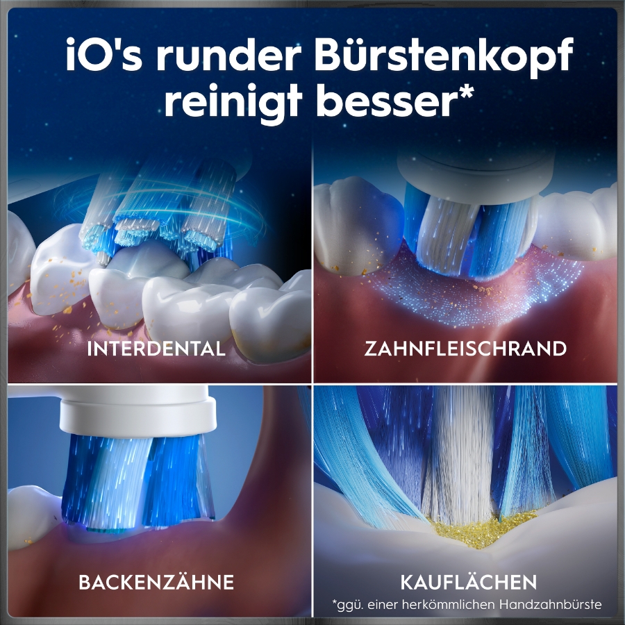 Oral-B iO Series 10 Elektrische Zahnbürste Stardust White 