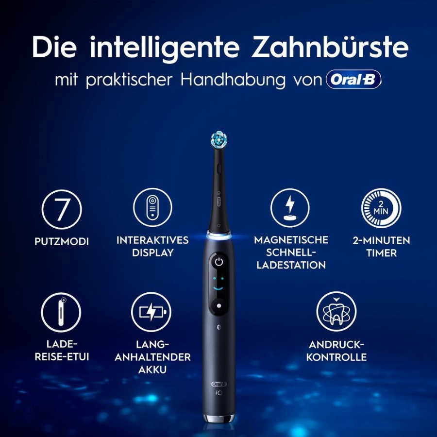 Oral-B iO Series 9 Elektrische Zahnbürste Black Onyx 
