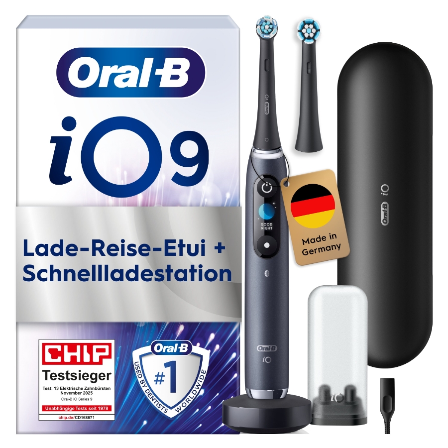 Oral-B iO Series 9 Elektrische Zahnbürste Black Onyx 