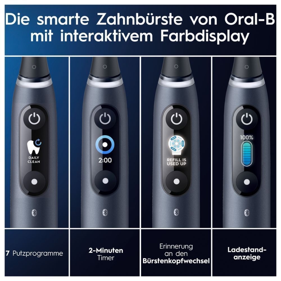 Oral-B iO Series 9 Elektrische Zahnbürste Black Onyx 