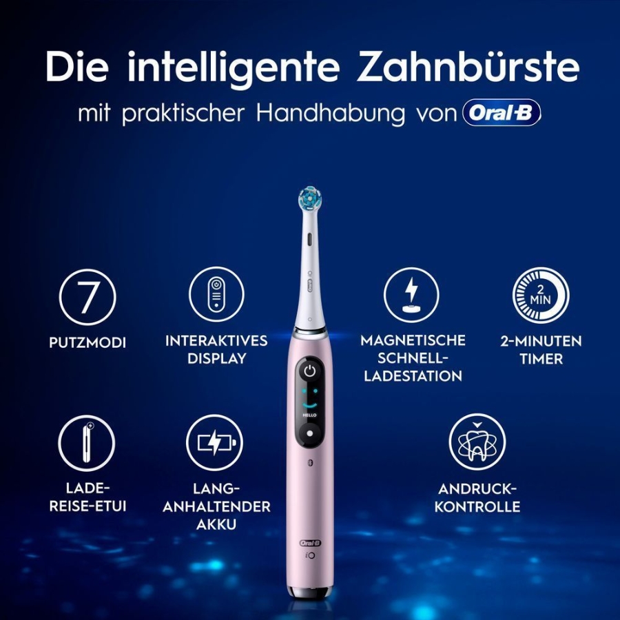Oral-B iO Series 9 Elektrische Zahnbürste Rose Quartz 