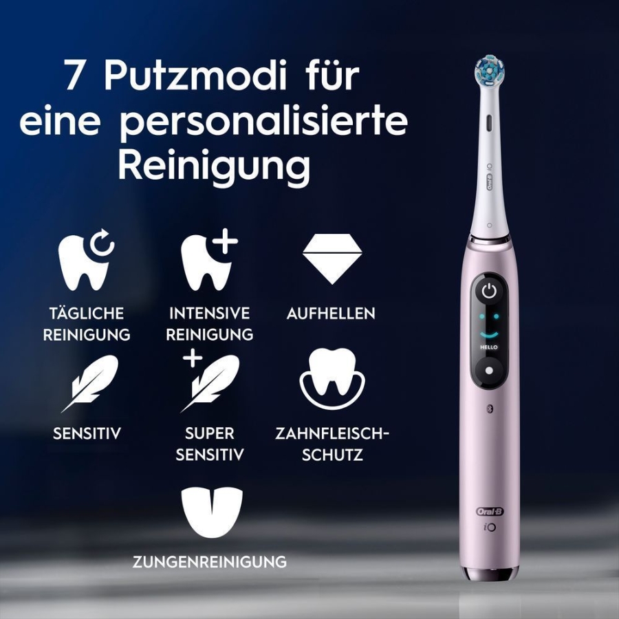 Oral-B iO Series 9 Elektrische Zahnbürste Rose Quartz 