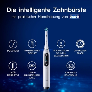 Oral-B iO Series 9 Elektrische Zahnbürste White Alabaster