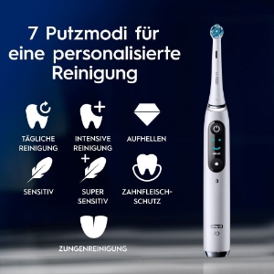 Oral-B iO Series 9 Elektrische Zahnbürste White Alabaster