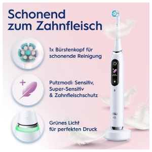 Oral-B iO Series 9 Elektrische Zahnbürste White Alabaster 