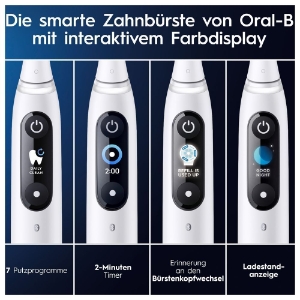 Oral-B iO Series 9 Elektrische Zahnbürste White Alabaster 