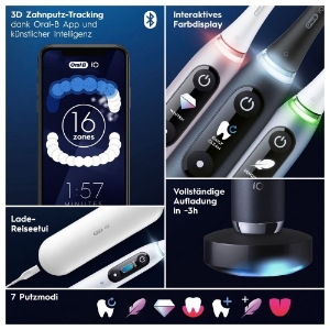 Oral-B iO Series 9 Elektrische Zahnbürste White Alabaster 