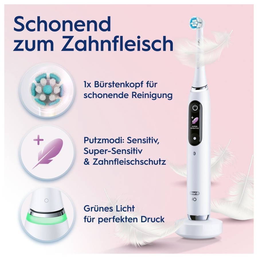 Oral-B iO Series 9 Elektrische Zahnbürste White Alabaster 