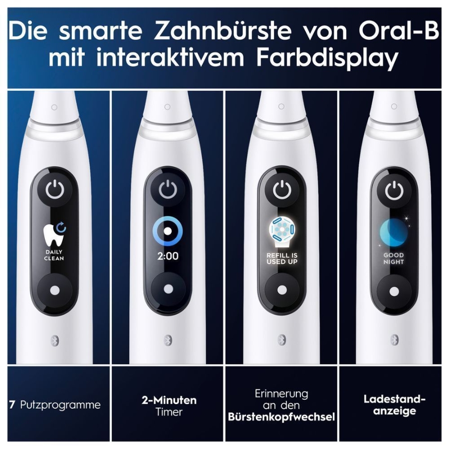 Oral-B iO Series 9 Elektrische Zahnbürste White Alabaster 