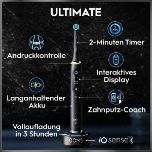 Oral-B iO Series 10 Elektrische Zahnbürste Cosmic Black 