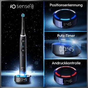 Oral-B iO Series 10 Elektrische Zahnbürste Cosmic Black 