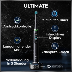 Oral-B iO Series 10 Elektrische Zahnbürste Cosmic Black 
