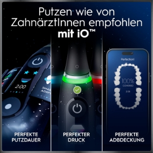 Oral-B iO Series 10 Elektrische Zahnbürste Cosmic Black 