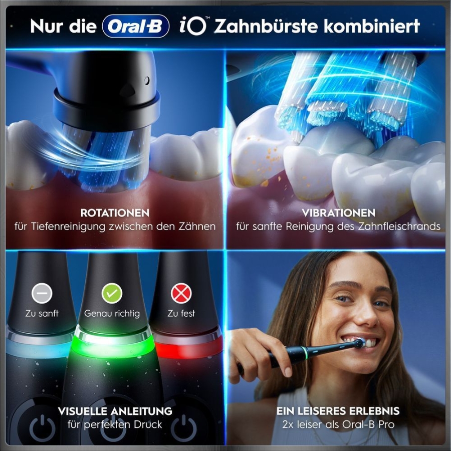 Oral-B iO Series 10 Elektrische Zahnbürste Cosmic Black 