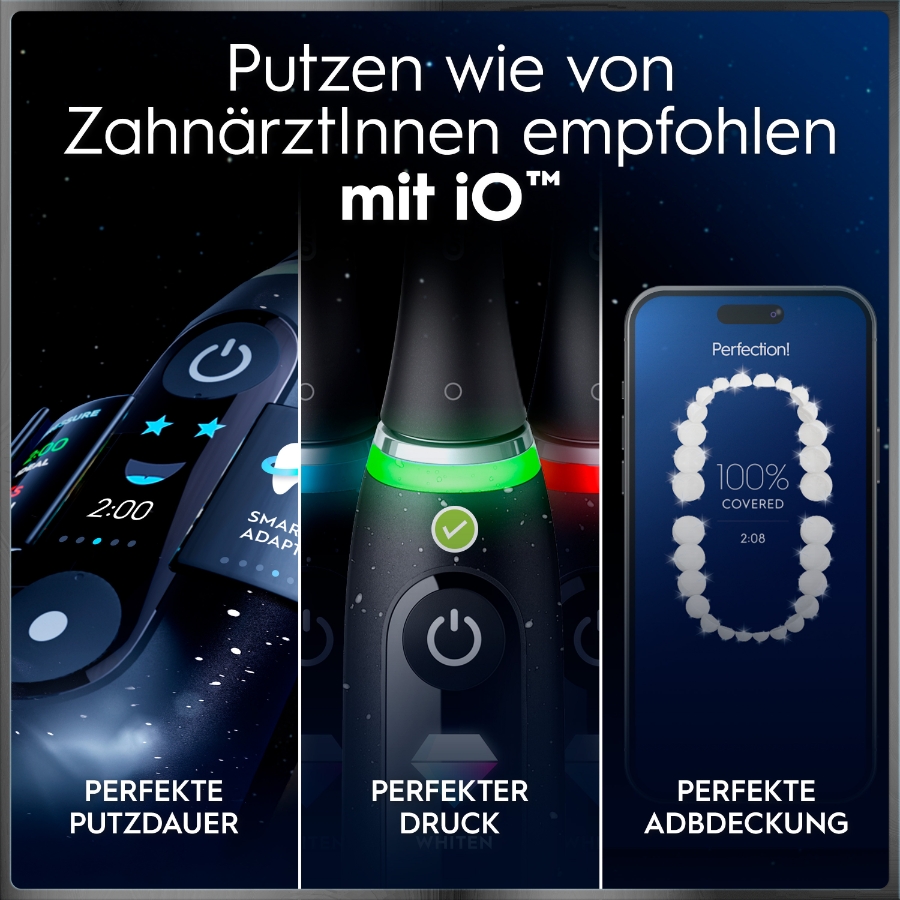 Oral-B iO Series 10 Elektrische Zahnbürste Cosmic Black 