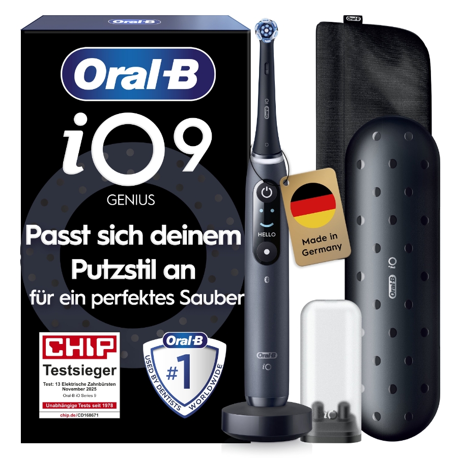 Oral-B iO Series 9 Luxe Edition Elektrische Zahnbürste Black Onyx 