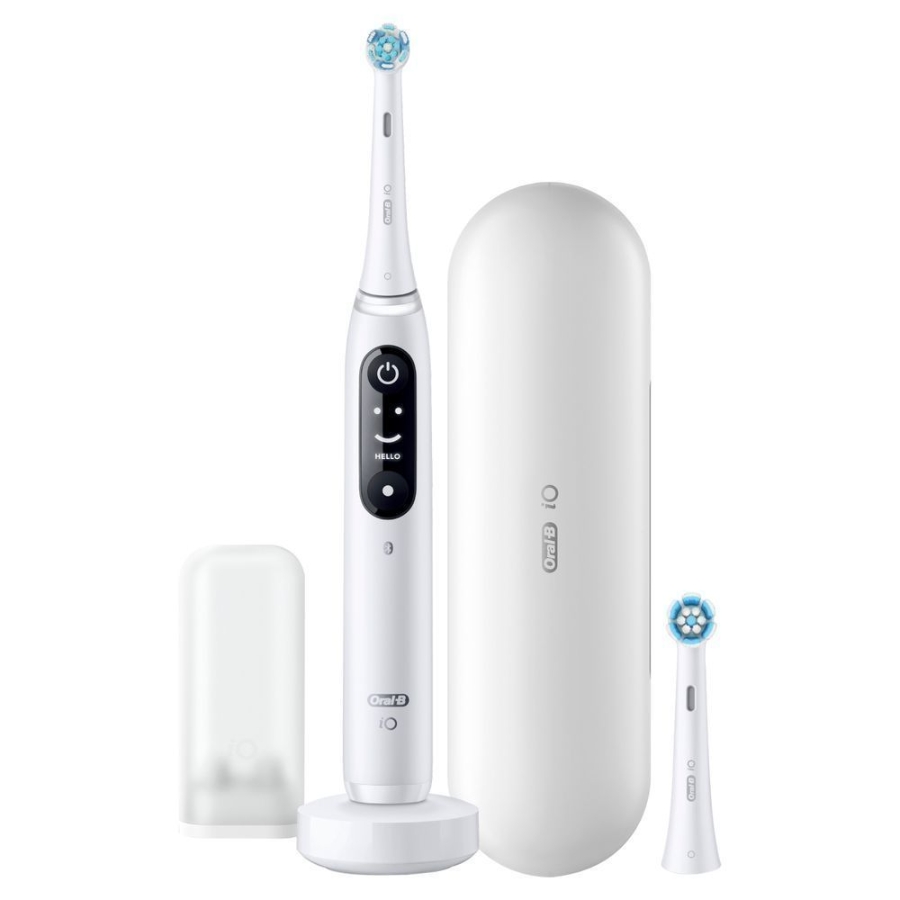 Oral-B iO Series 8 Elektrische Zahnbürste White Alabaster 