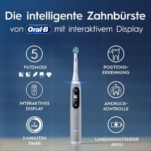 Oral-B iO Series 6 Elektrische Zahnbürste Grey Opal