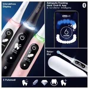 Oral-B iO Series 6 Elektrische Zahnbürste Grey Opal  
