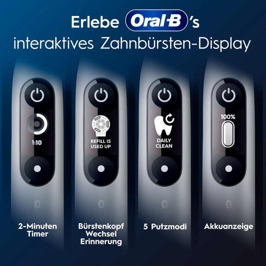 Oral-B iO Series 6 Elektrische Zahnbürste Grey Opal  