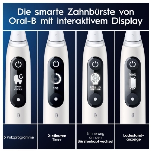 Oral-B iO Series 6 Elektrische Zahnbürste White Alabaster 