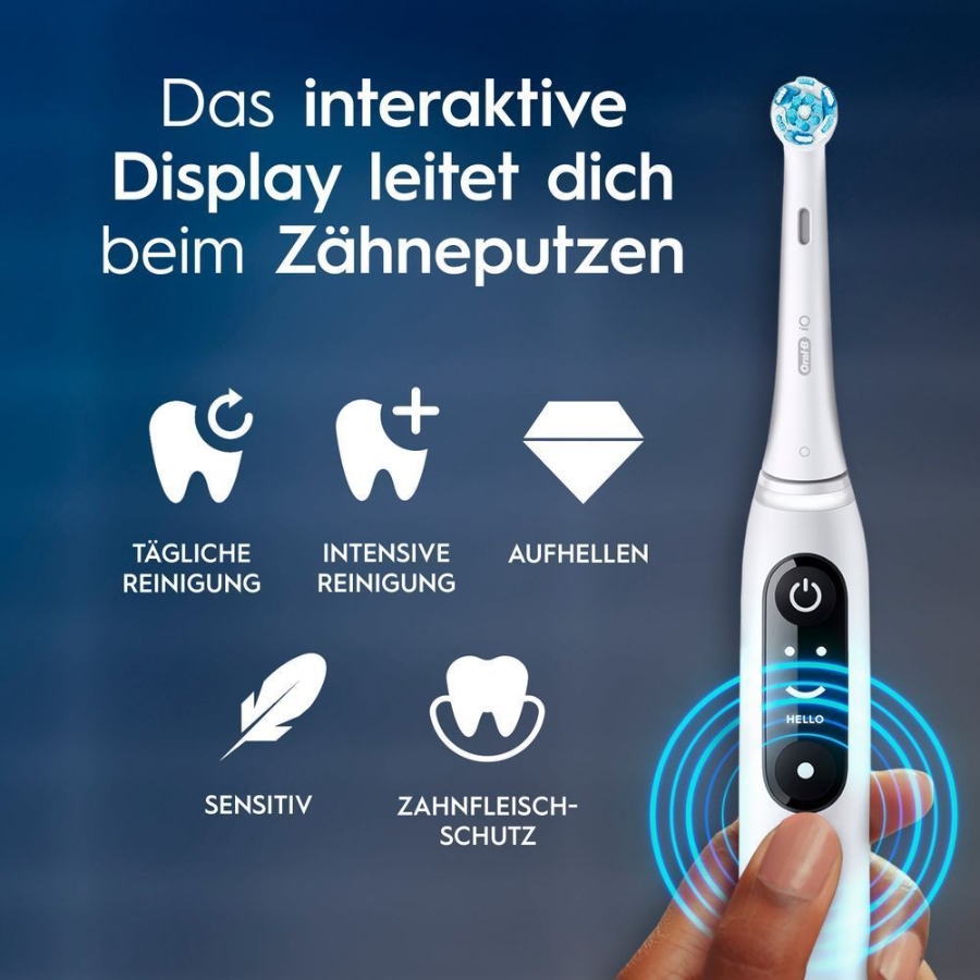 Oral-B iO Series 6 Elektrische Zahnbürste White Alabaster 
