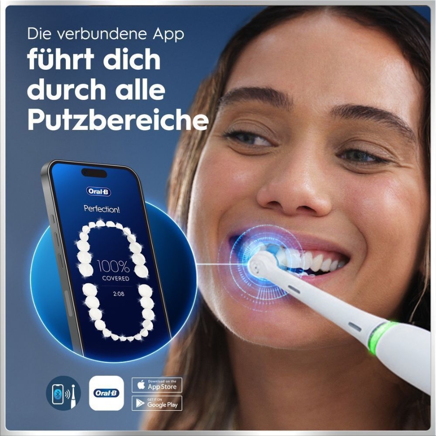 Oral-B iO Series 6 Elektrische Zahnbürste White Alabaster 