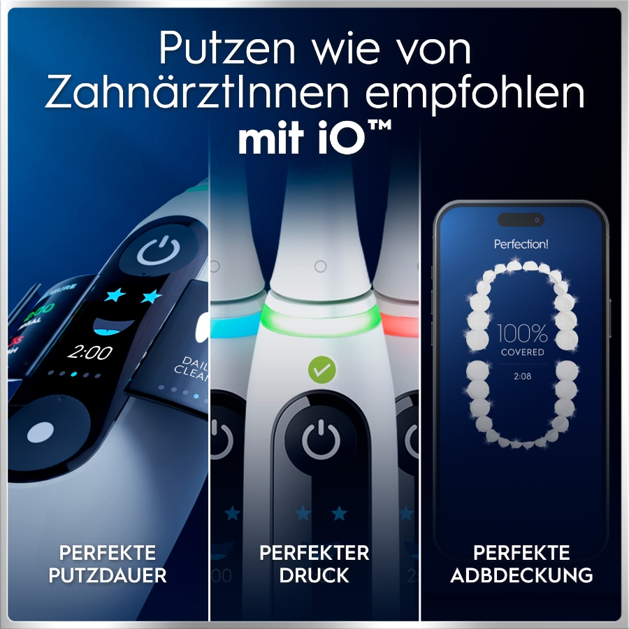 Oral-B iO Series 6 Elektrische Zahnbürste White Alabaster 