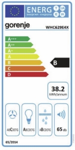Gorenje WHC629E4X Dunstabzughaube Kamin 60 cm 