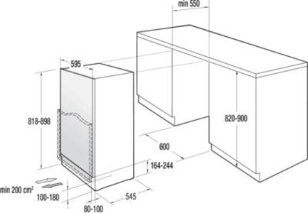 Gorenje RBIU609FA1 Kühlschrank Einbau-Unterbau mit Gefrierfach 60cm