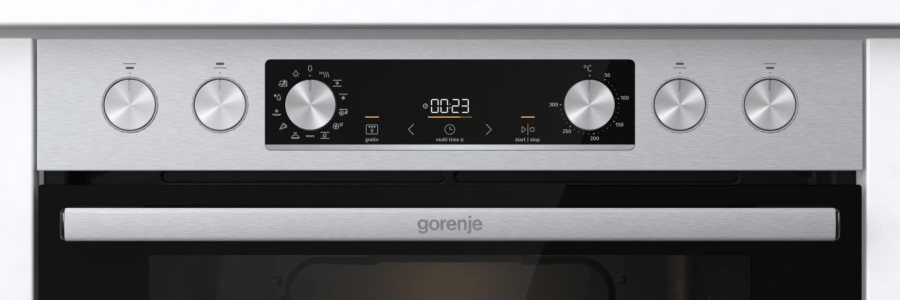 Gorenje Steel Set 4  BCS6737E06X +  ECD634BCSC  ExtraSteam Herdset