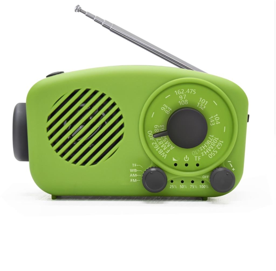 Nabo Emergency One grün Notfall Solar- Kurbelradio