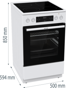 Gorenje GECS5C60WPA Elektroherd Standgerät 50cm  