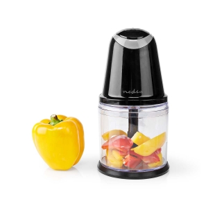 Nedis KAMC200CBK Zerkleinerer für Lebensmittel 260 W | 0.5 l | Plastik | 2- Geschindigkeit | Schwarz