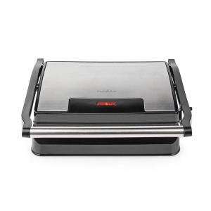 Nedis KAGR111FSR Kontakt Grill 700 W | 23 x 14.5 cm | Aluminium / Kunststoff